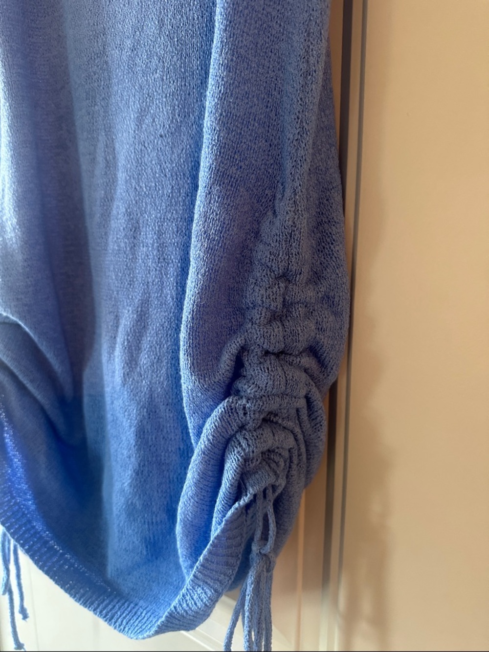Blue Knit Cover Up Dress - Picture 2 of 3